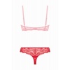 Afbeelding van Christine - Kanten String Met Open Kruisje Marzia - Rood