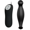 Silicone Anal Plug 12 Vibration Modes Black