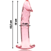 Nebula Series Model 19 Pink Glass Dildo 18.5cm