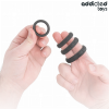 Addicted Toys Textured Cock Ring Set 4 Sizes