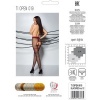 Passion Open Tights 019 Black/Red 3/4 20 DEN