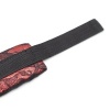 Ohmama Fetish Velvet Red Black Handcuffs