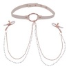 Afbeelding van Sportsheets – S&M Peaches ‘n CreaMe Halsband met Tepelklemmen – Cream