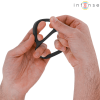 Intense Bobby Double Silicone Penis Ring Black
