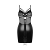Afbeelding van Obsessive – Dominna Chemise & Thong – Zwart