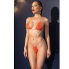 4898 ORANGE STRASS BIKINI One SIZE