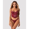 Afbeelding van Obsessive - Redya Corset en String - Rood