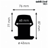 Addicted Toys Extreme Hollow Anal Plug M 8.7CM