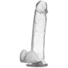X Ray Clear Dildo With Balls 22 CM