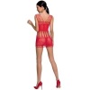 Passion Woman Bs090 Red Bodystocking One Size