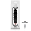 Dolce Vita Six Rechargeable Vibrator Black 7-Speed