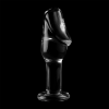 Model 6 Anal Plug Borosilicate Glass Clear 12.5 cm -o- 4 cm