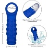 CalExotics Admiral Beaded Penis Cover Blue