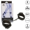 CALEXOTICS Nocturnal Ankle Cuffs Leather Adjustable Black