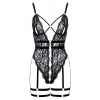 Afbeelding van Cottelli LINGERIE – Crotchless String Body – Zwart