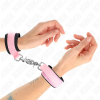 Kink Adjustable Neoprene Wrist Restraints Pink 22-34CM