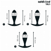 Addicted Toys Set of 3 Anal Plug Silicone Model 2