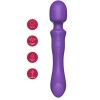 She.E.O Double-Ended Vibrating Massager Wand Purple