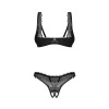 Afbeelding van Obsessive - Deina More 2-delige Open Set - Zwart