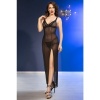 Chilirose Long Babydoll & Thong Black XL