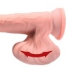 King Cock Triple Density Dildo with Testicles, 23 cm