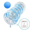 Pretty Love Small Masturbator with Blue Spirals