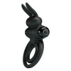 Pretty Love Black Rabbit Vibrator Ring III