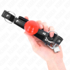 Kink Ball Gag 4cm with Lock, Red Ball