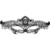 Coquette Chic Desire Lace Eye Mask Black