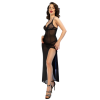 Chilirose Long Babydoll & Thong Black XL
