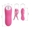 Romantic Wave clamps With Vibration And Fuchsia Electroshock