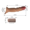 Textured Penis Sleeve With Vibration And Remote Control