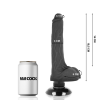 Basecock Realistic Vibrator Black 18.5 cm