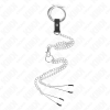 Kink Triple Chrome Metal Penis Ring 3 Cm to 4.5 Cm with 26 Cm Metal