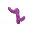Afbeelding van XR Brands - Dubbele Vibrerende Dildo Met Harnas - Paars