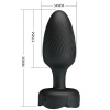 Pretty Love Osborn LED Anal Plug Black 9.8CM