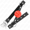Kink Ball Gag 4cm with Lock, Red Ball