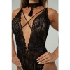 Afbeelding van Christine - Exclusieve body met open kruis Aliah - Zwart
