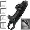 Romance Vibrating Penis Sleeve Black
