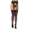 Leg Avenue Opaque Garter Belt Stockings - One Size