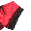 Subblime 953966 Casual Silk Nightgown + Lace Pants Black/Red