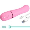 Pretty Love Marski Rabbit Vibrator & G-Spot Pink