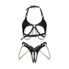 Afbeelding van Obsessive - Anyya 2-delige Open Set - Zwart