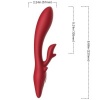 Armony Elk Rabbit Vibrator Curved Red