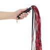 Afbeelding van Easytoys Fetish - Flogger 64 cm - Rood en Zwart