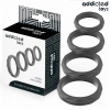 Addicted Toys Textured Cock Ring Set 4 Sizes
