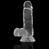X Ray Clear Dildo With Balls 15.5 CM