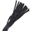 Black Bondage Whip With Leather Handle