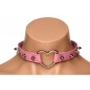 Afbeelding van XR Brands - Spiked Heart Choker - Roze