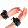Kink Diamond Pattern Wrist Restraints Black 17-26CM